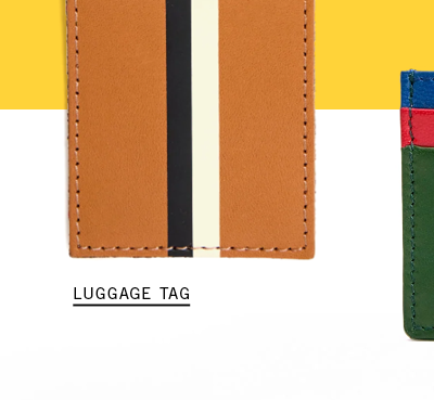 Luggage Tag in Cuoio