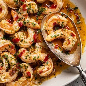 Spicy Shrimp with Calabrian Chiles and Fennel