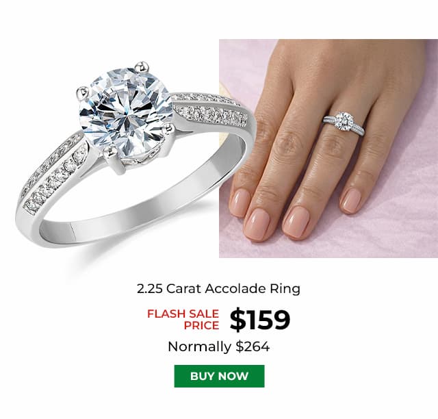 2 25 Carat Accolade Ring Platinum Clad