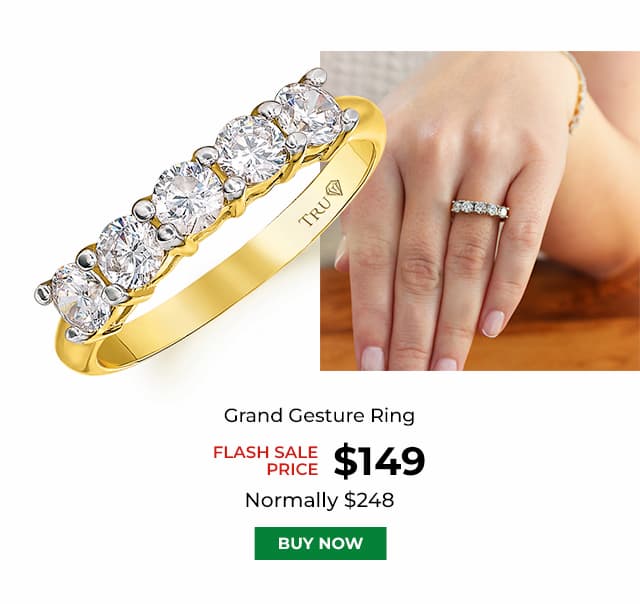 Grand Gesture Ring Gold Clad