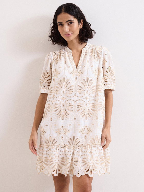 Liliana Broderie Mini Dress
