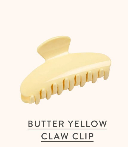 Butter Yellow Claw Clip 