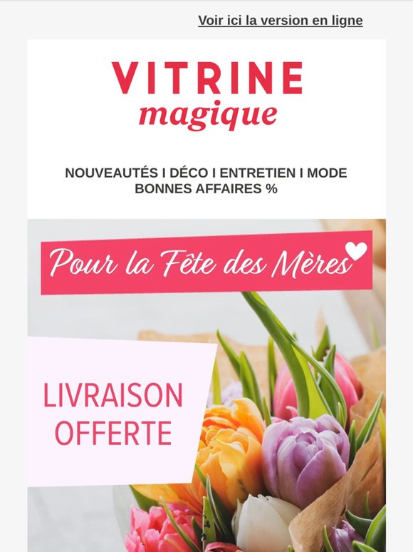 Frais de livraison offerts pour la fête des Mères ❤️