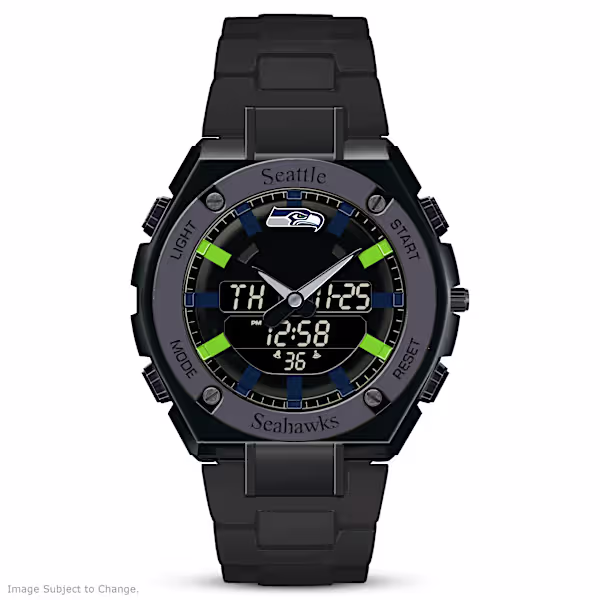 Men's Ani-Digi Stainless Steel Watch