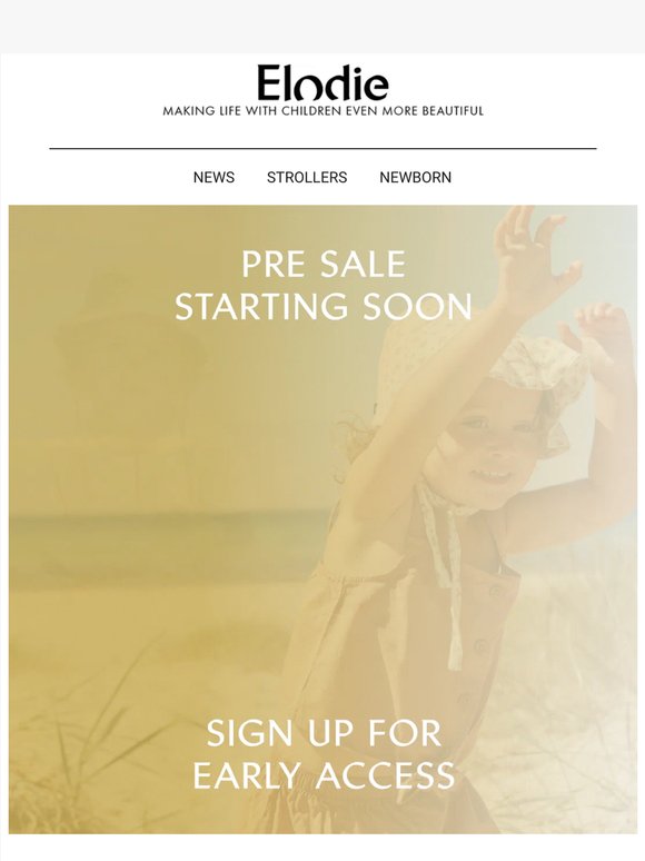 Pre-sale starting soon