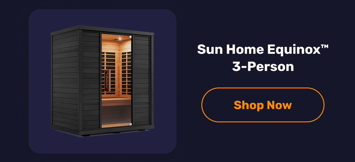un Home Equinox™ 3-Person Full-Spectrum Infrared Sauna