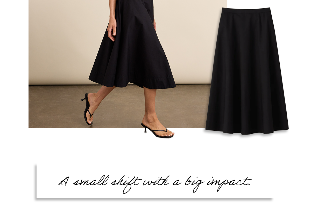 Loretta Organic Cotton Midi Skirt