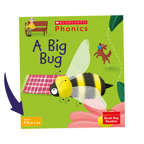 Phonics Book Bag Readers: A Big Bug (Set 3) with focus on ff ll w z and zz
