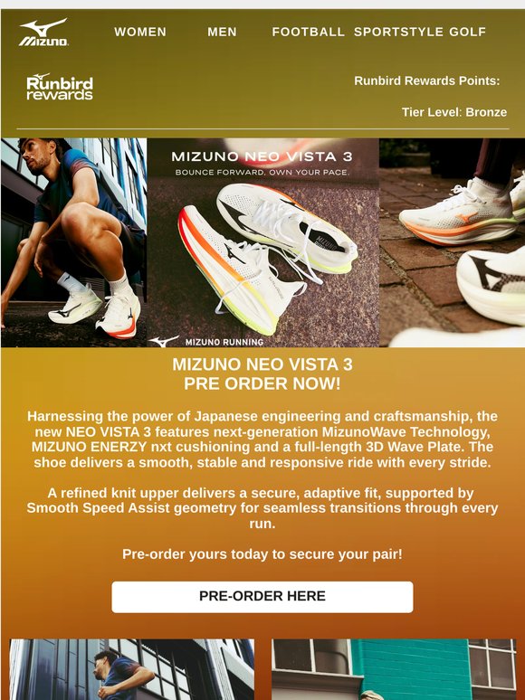 MIZUNO NEO VISTA 3