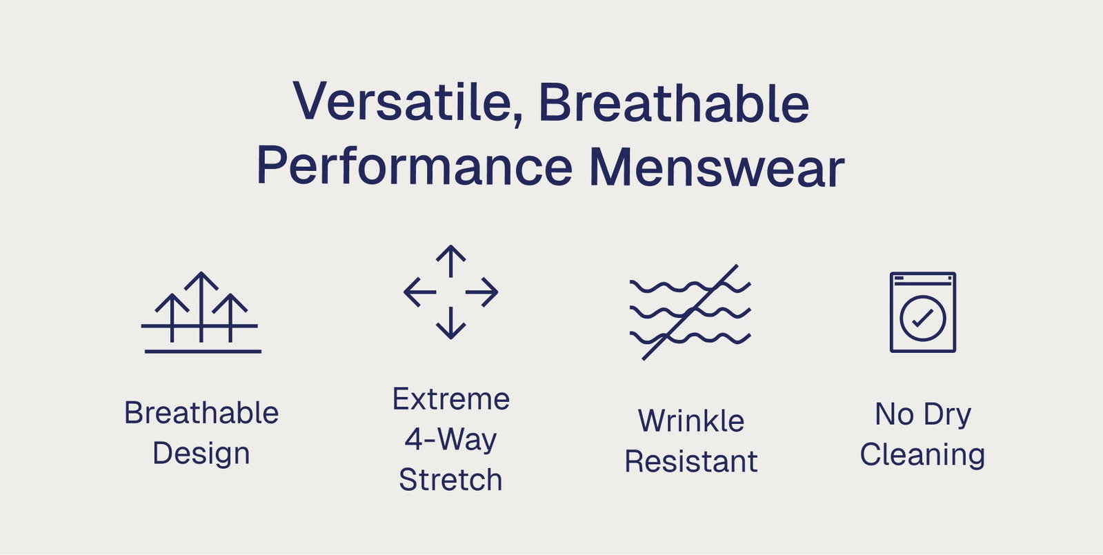 Versatile, Breathable Performance Menswear