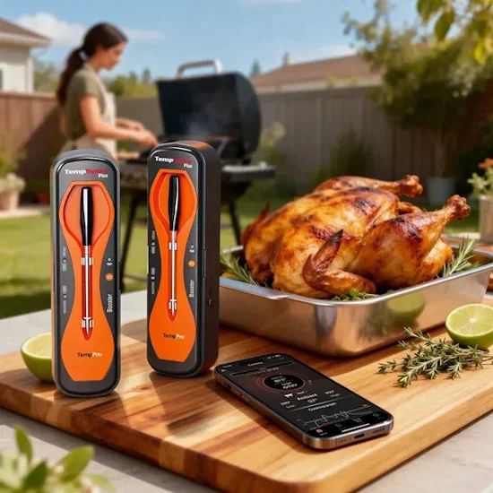 TP970 TempSpike Plus 600-ft Bluetooth 1-Probe Meat Thermometer