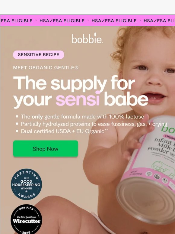 For babies who are, respectfully, a little sensitive.