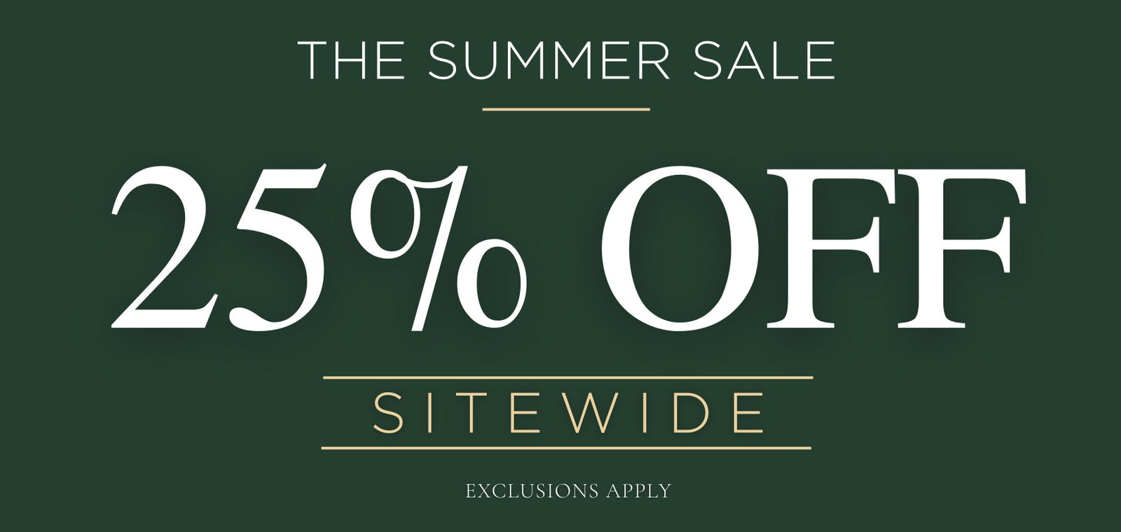 25% Off Sale