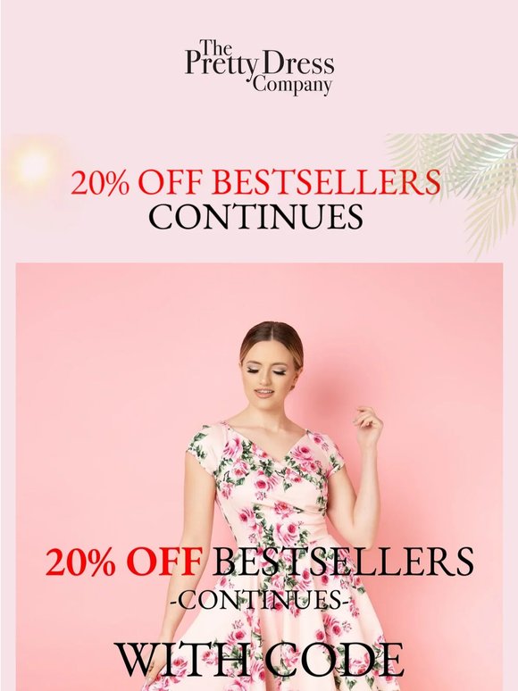 20% Off Bestsellers continues 🌤️