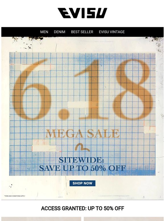 MEGA SALE: Up to 50% Off Sitewide⚡