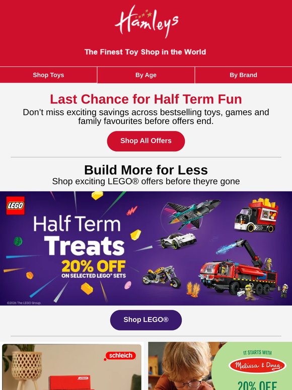 Last Chance for Half Term Offers ⏰
