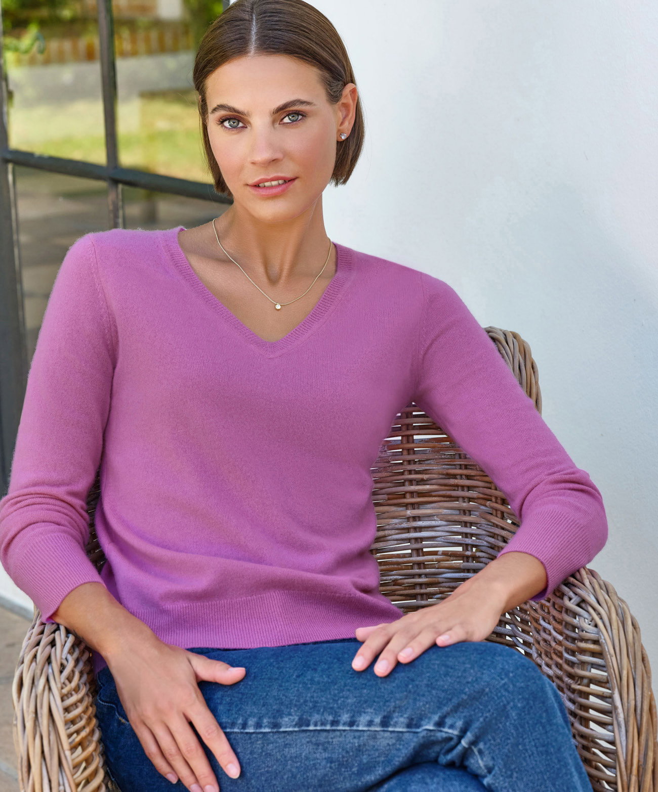 Cashmere V Neck Sweater