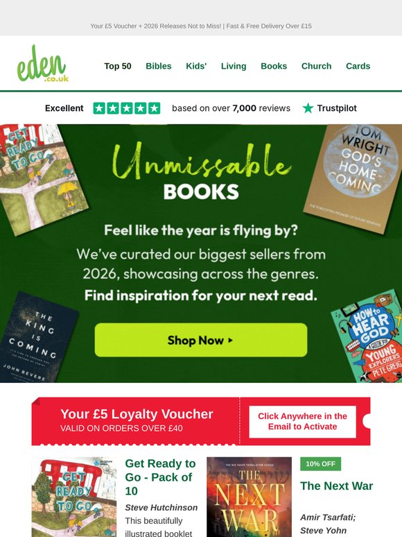 💚  `Get Ready to Go - Pack of 10`   by Steve Hutchinson  & More |  2026 Books We Don't Want You To Miss 💚