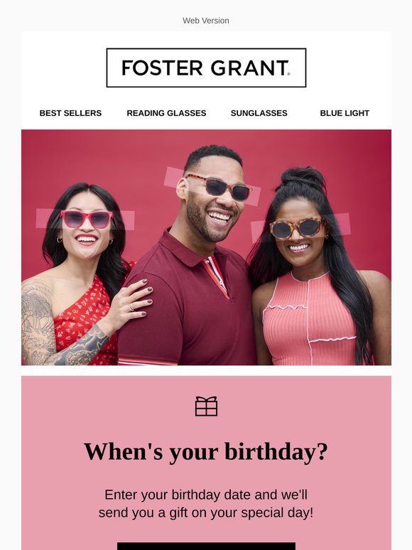 Enter your birthday for a special offer