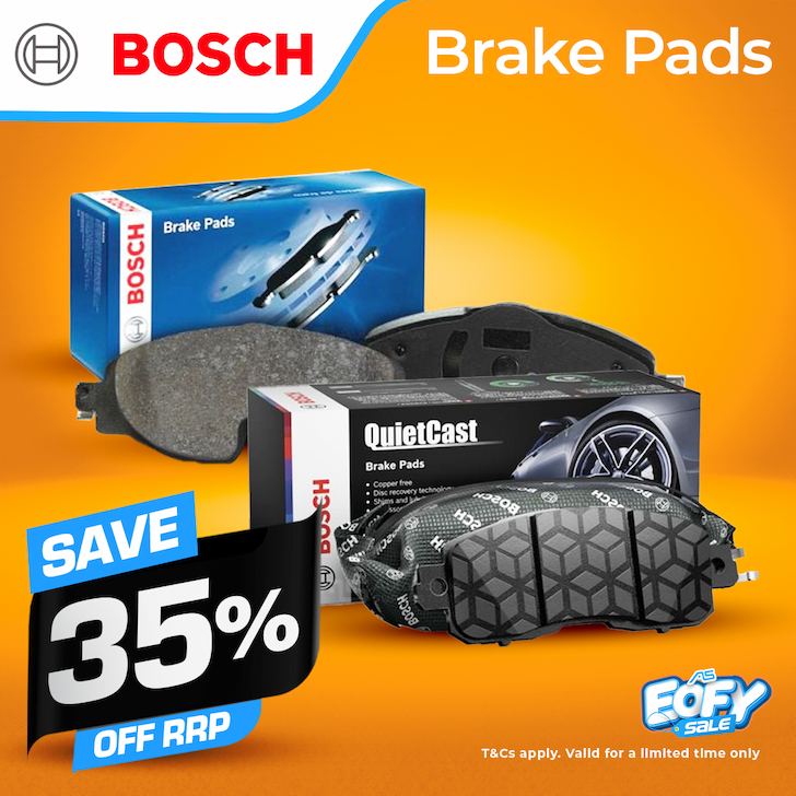 SAVE 35% OFF BOSCH BRAKE PADS