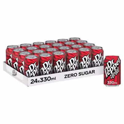 Dr Pepper Can Zero 24 x 330ml with voucher (£7.15 / £6.10 with S&...
