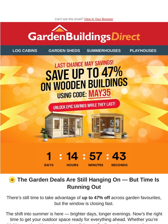 🌿 Don’t Miss Up to 47% Off — Final May Savings Ending Soon