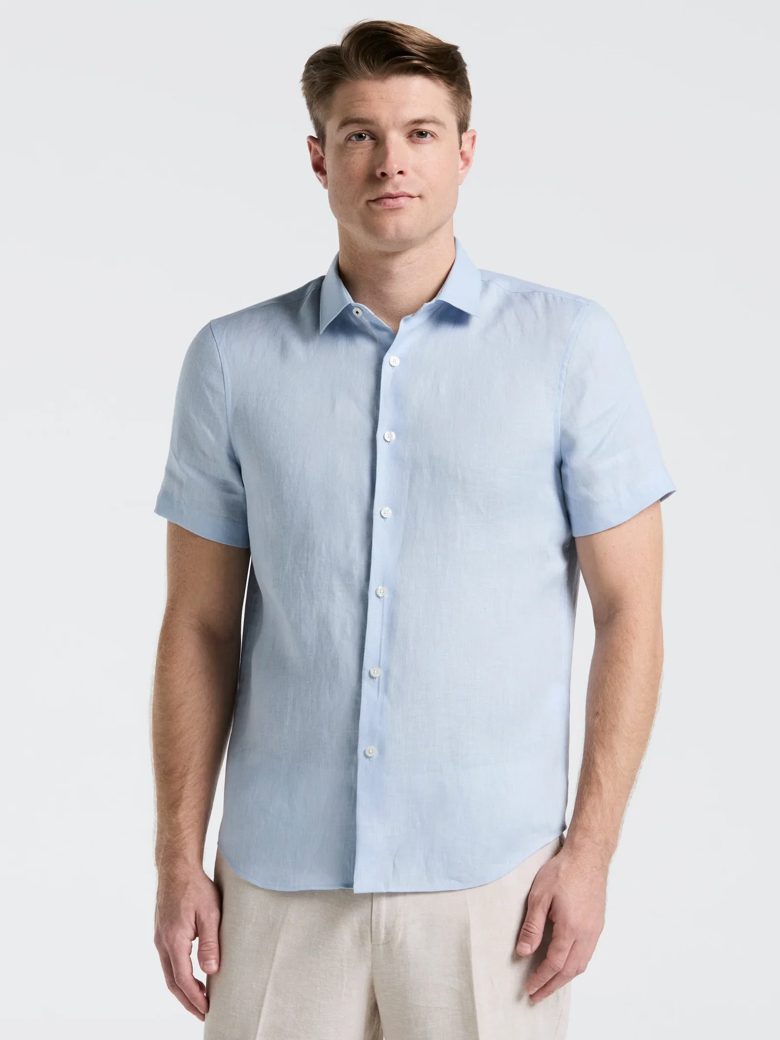 Linen Cotton Short Sleeve Shirt Linen Cotton Short Sleeve Shirt