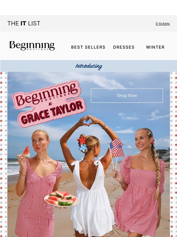 Introducing Beginning Boutique x Grace Taylor ⭐