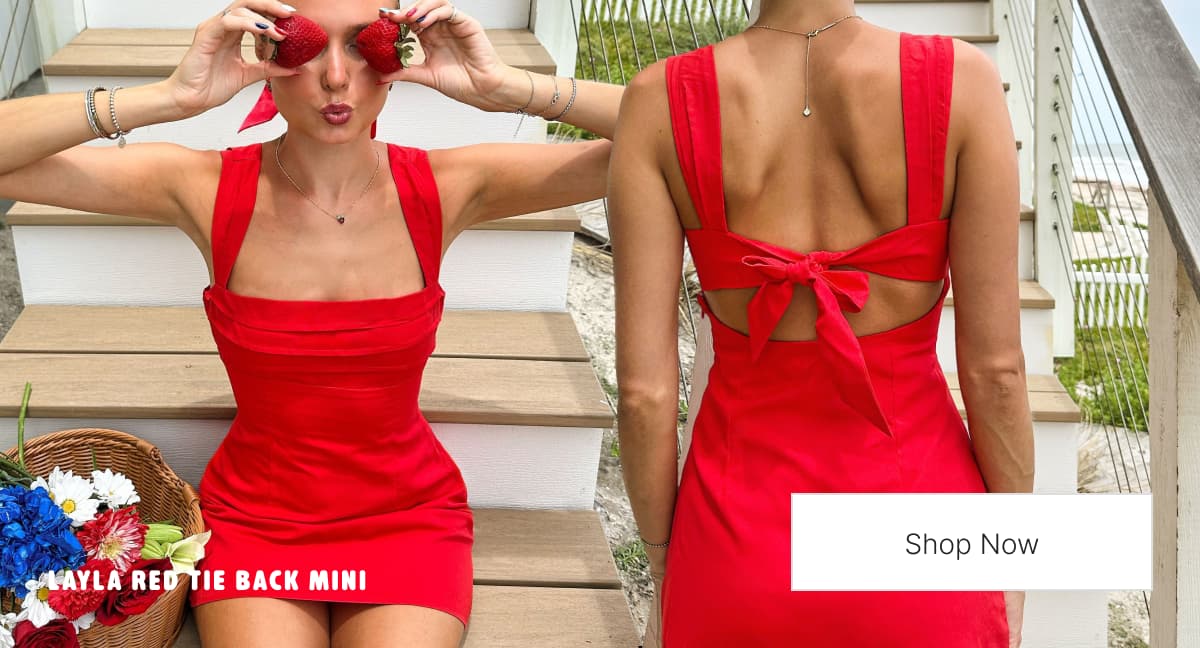 Layla Red Tie Mini
