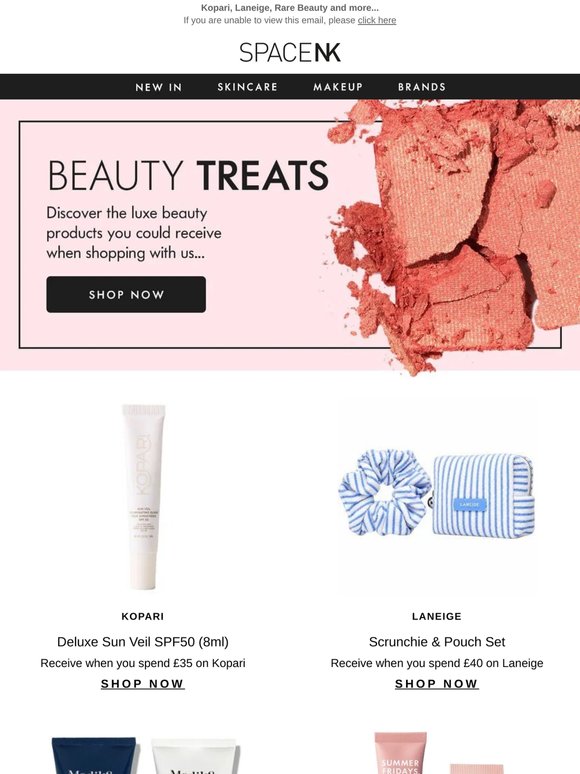 Open for free beauty gifts 🎁