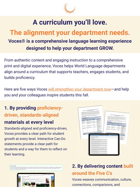 A Curriculum Built for Department-Wide Success