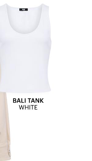 Bali Tank in White.