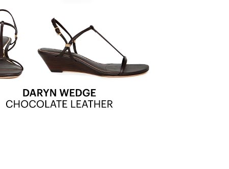 Daryn Wedge in Chocolate Leather.