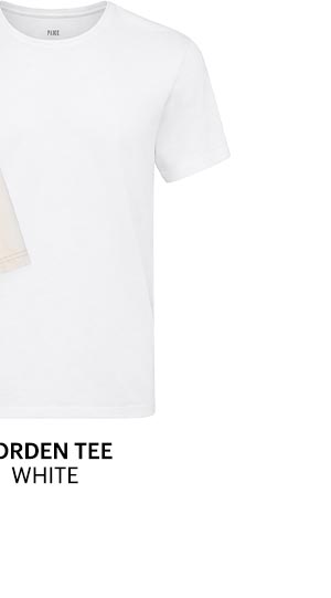 Sorden Crew Neck Tee in White.