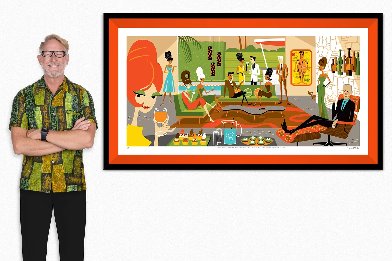 Image of “The First Annual Meeting of the Society for Architectural Hair” Fine Art Print