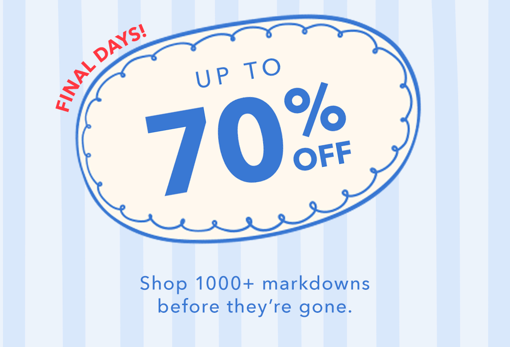 Up to 70% OFF