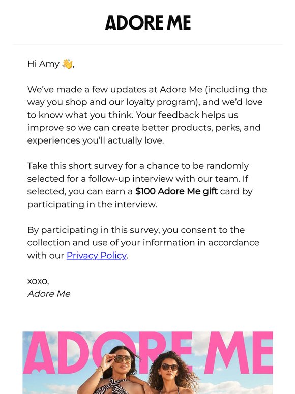 We want to hear from you!