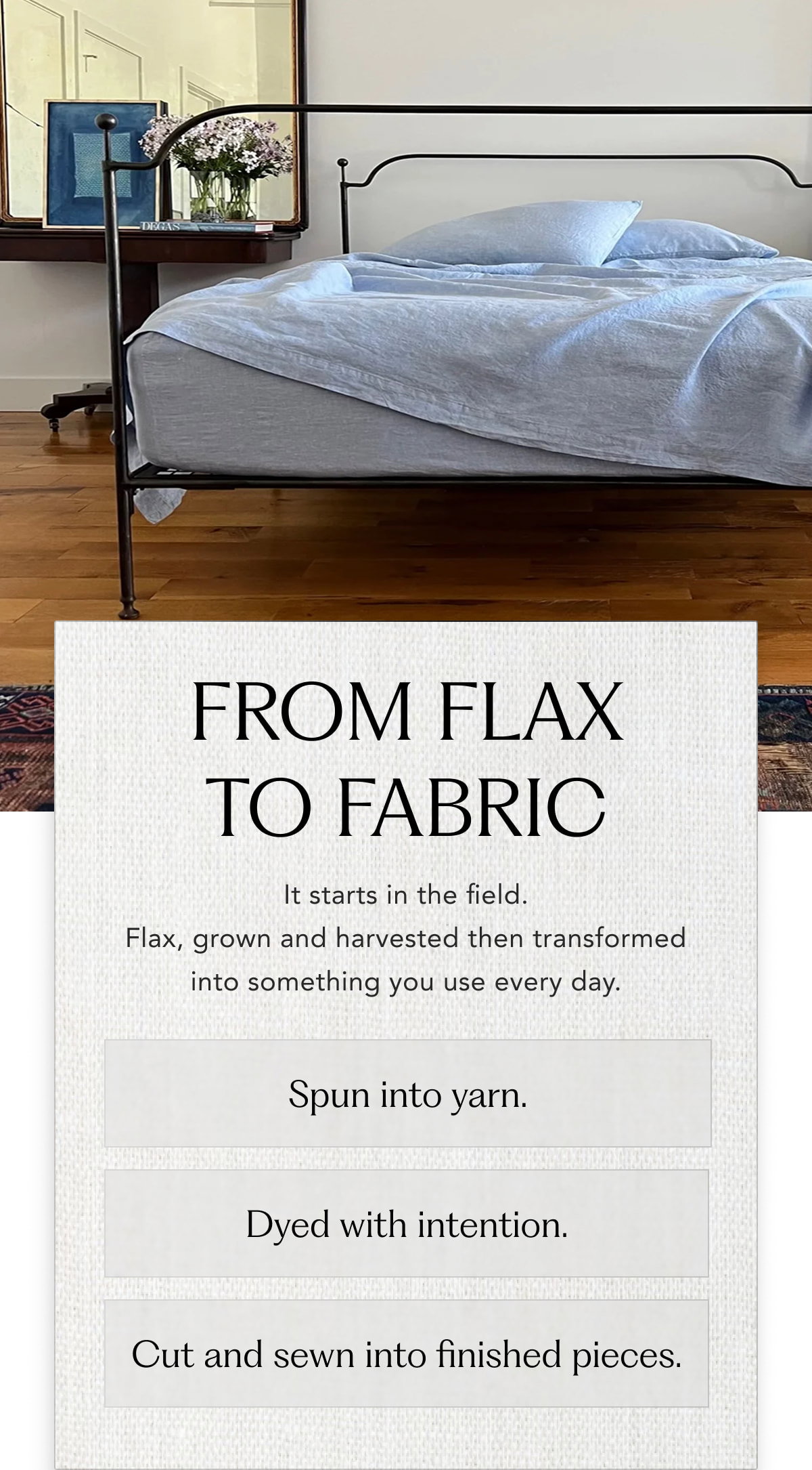 From Flax To Fabric