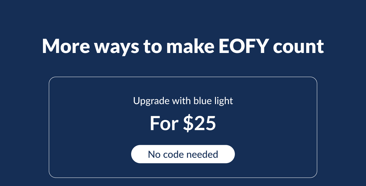 Upgrade for blue light lenses