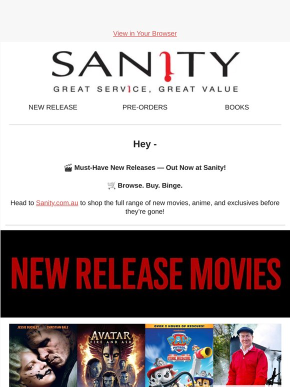 New Movies & TV Just Dropped! Shop Now!