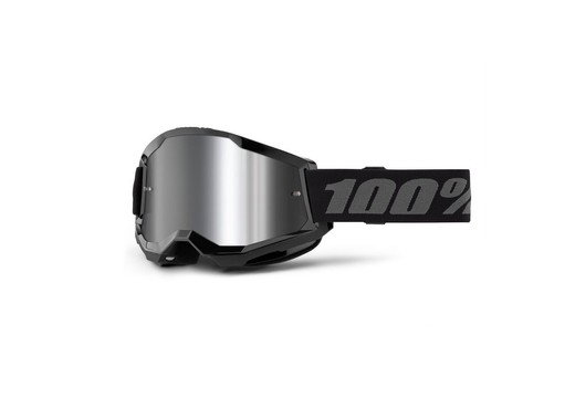 100% Strata 2 Goggles - Mirror Lens - Black 2