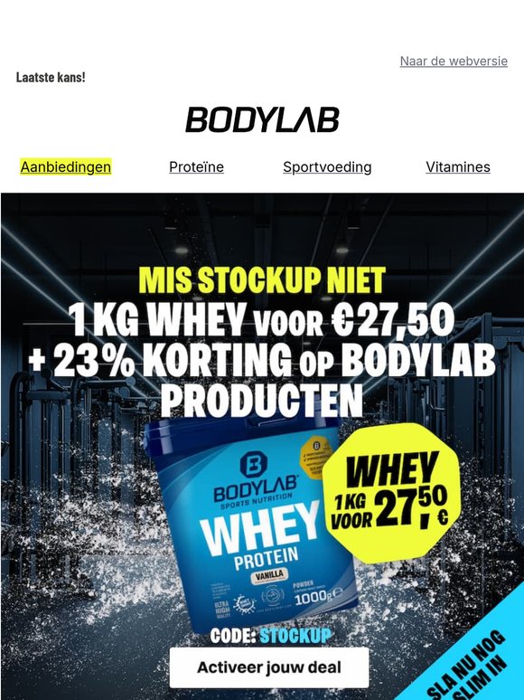 Nieuwe maand. Laatste kans op STOCKUP.