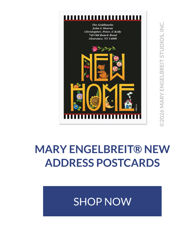 Mary Engelbreit® New Address Postcards [Click here to Shop Now]