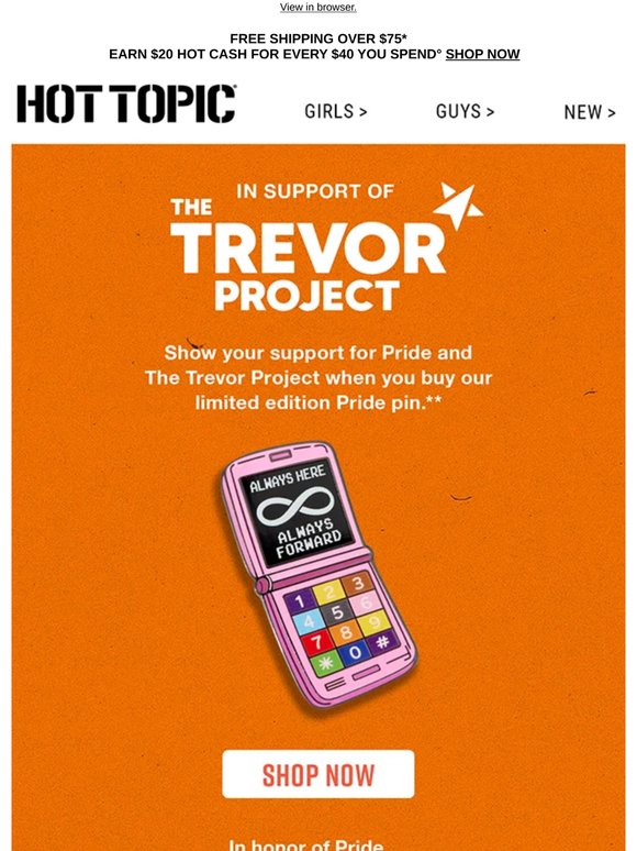 Support The Trevor Project with our new pin 🌈🫶