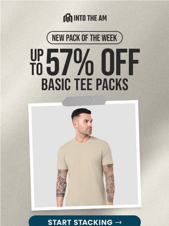 NEW Pack of the Week: Basic Tee 💪🏻