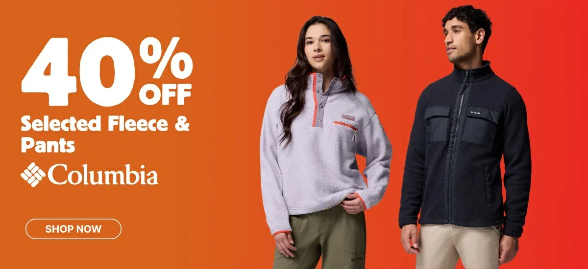 40% off Selected Fleece & Pants