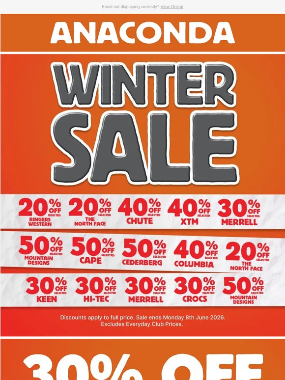 30% off Selected Jackets & Vests by The North Face