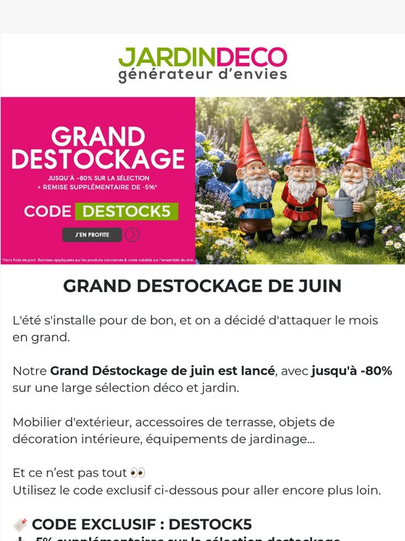C'est parti : le Grand Déstockage de juin est lancé