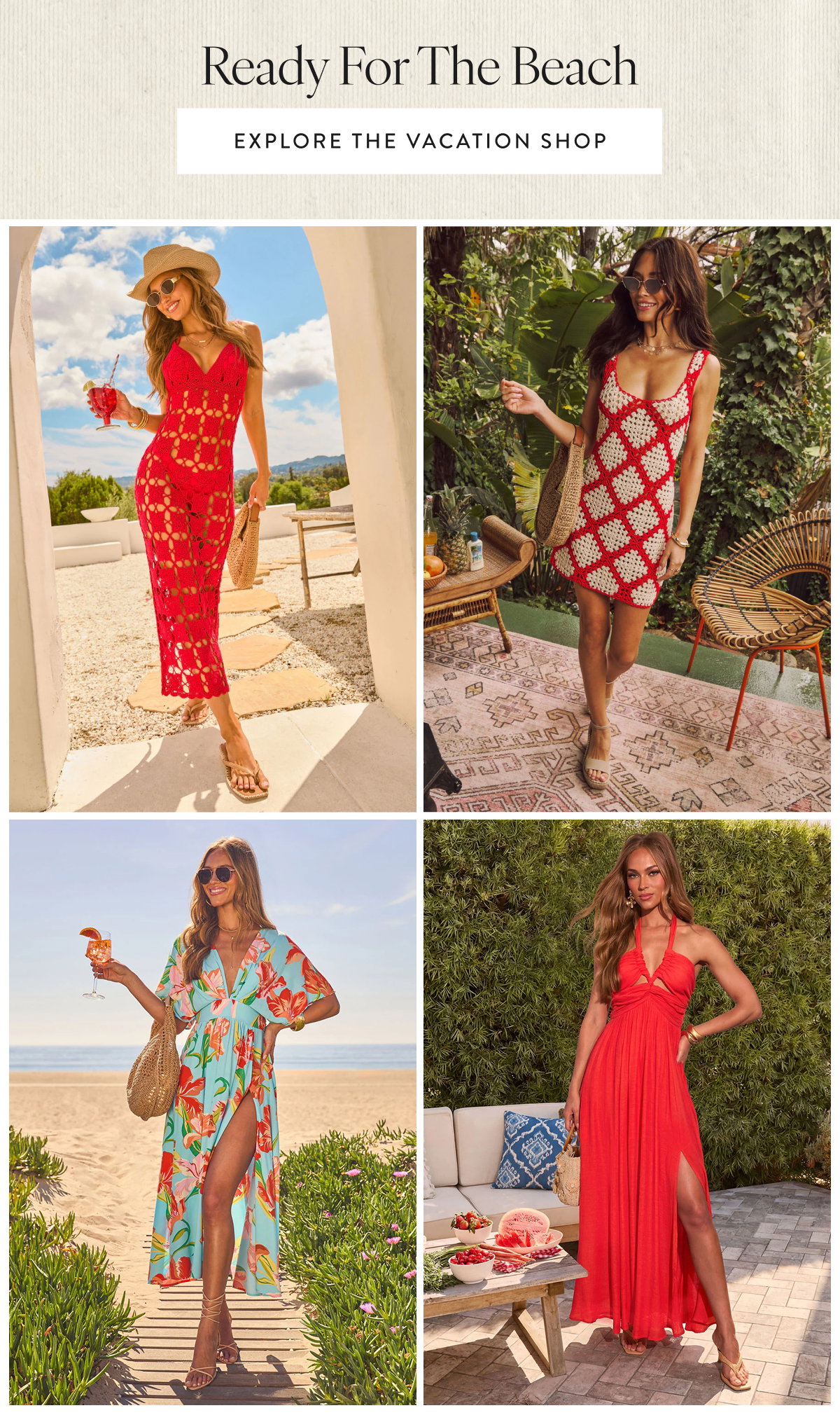 Ready For The Beach. Explore The Vacation Shop 