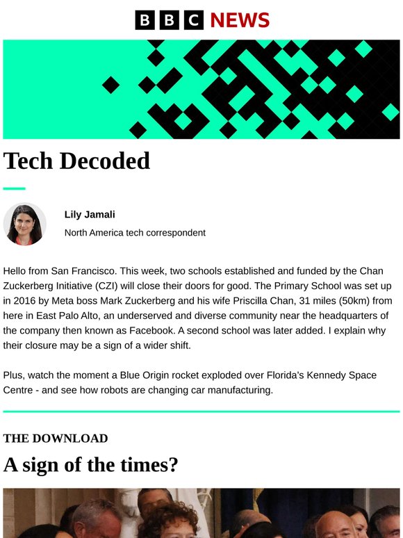 Tech Decoded: What's behind Zuckerberg schools closure?
